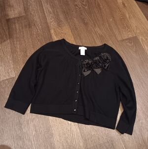 Soft Surroundings Black Knit Top Sz L Or M Y2k Style